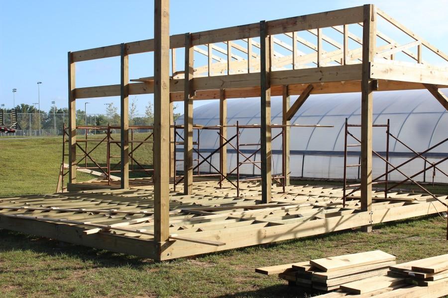 Fluvanna Carpentry Class Builds Structure