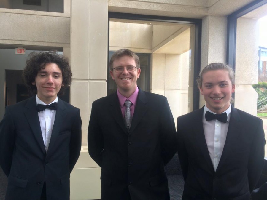 From left to right: Oliver Dubon,  Michael Strickler, and Connor Reilly.