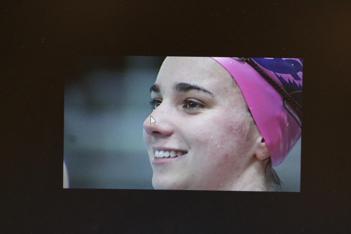 Airflow Student Athlete of the Week Caylyn McNaul. Photo of a photo by CBS19 News. Photo courtesy of Fluco Journalism.