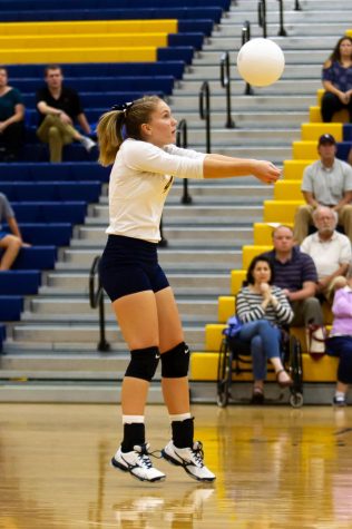 Junior Amy Glowatch at last years JV match at Western Albemarle