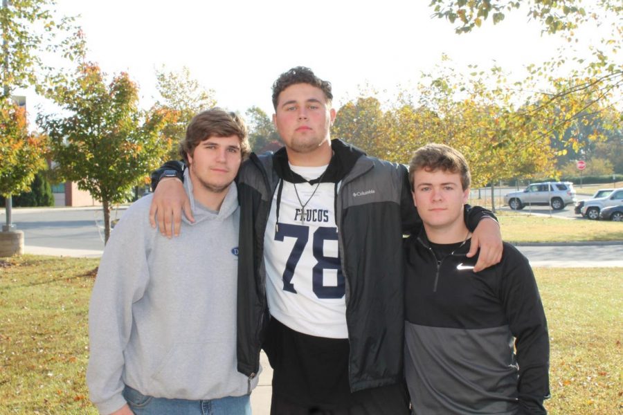 (L to R) Andrew Ward, Walter Stribling, and Cameron Shields pictured together.