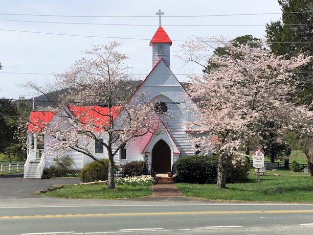 The church near Simeon Market on Route 53, Albemarle County.