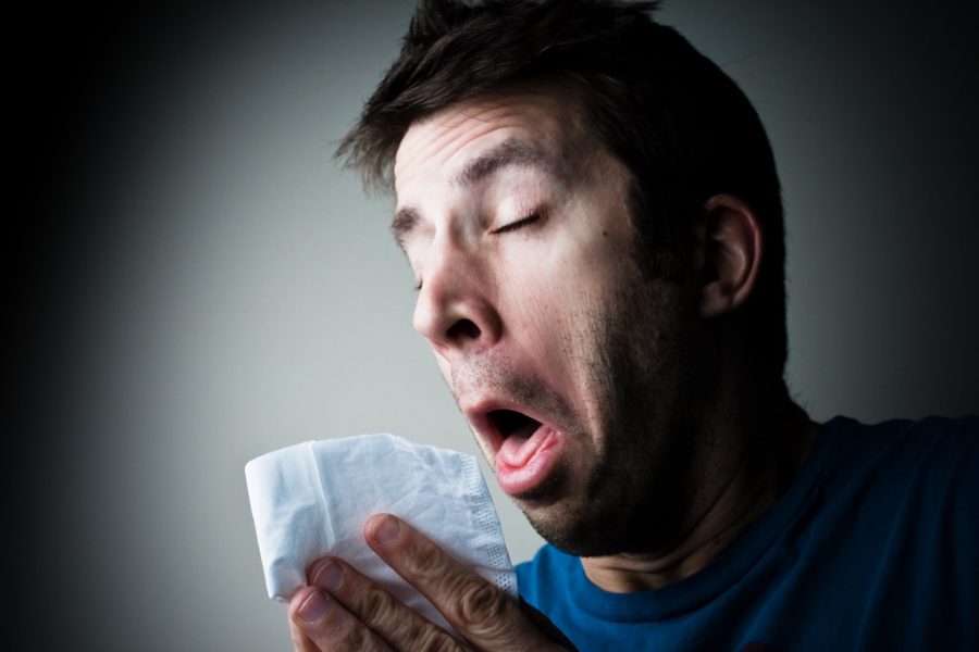 Being sick makes you sneeze a lot