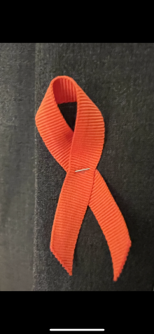Members of the University of Virginia wore orange ribbons at the memorial service on Saturday, November 19, 2022, to honor the lives of the three students and football players who were shot and killed. As well as the two students who were shot and were injured.