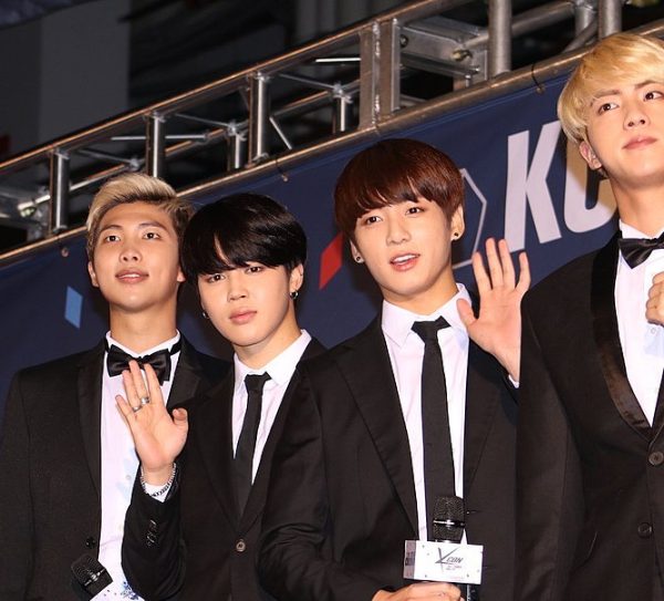 BTS at the KCON New York 2016 Red Carpet. Photo courtesy of hancinema.net under the 
Creative Commons Attribution-Share Alike 3.0 Unported