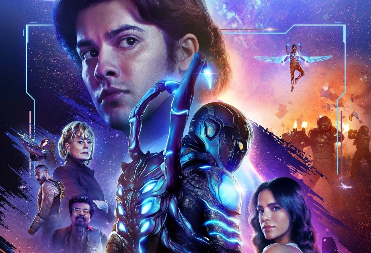 The movie poster for Blue Beetle. Photo courtesy of IMDb