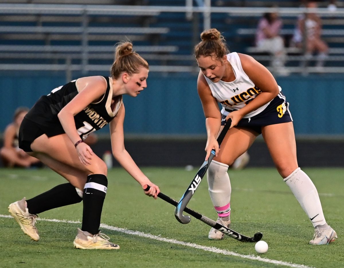 Senior+Abigail+Ford%2C+%237%2C+during+a+field+hockey+match+against+Monticello+on+Sept.+7.++Photo+courtesy+of+Fluvanna+Sports+Photography.