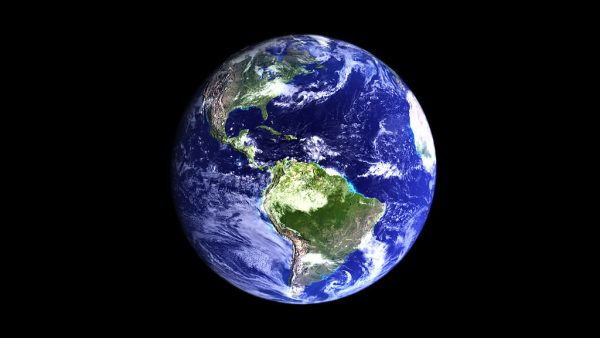 A simple model of Earth using Autodesk Maya by Kevin Gill used under the Creative Commons Attribution-Share Alike 2.0 Generic license. https://flickr.com/photos/53460575@N03/16530938850
