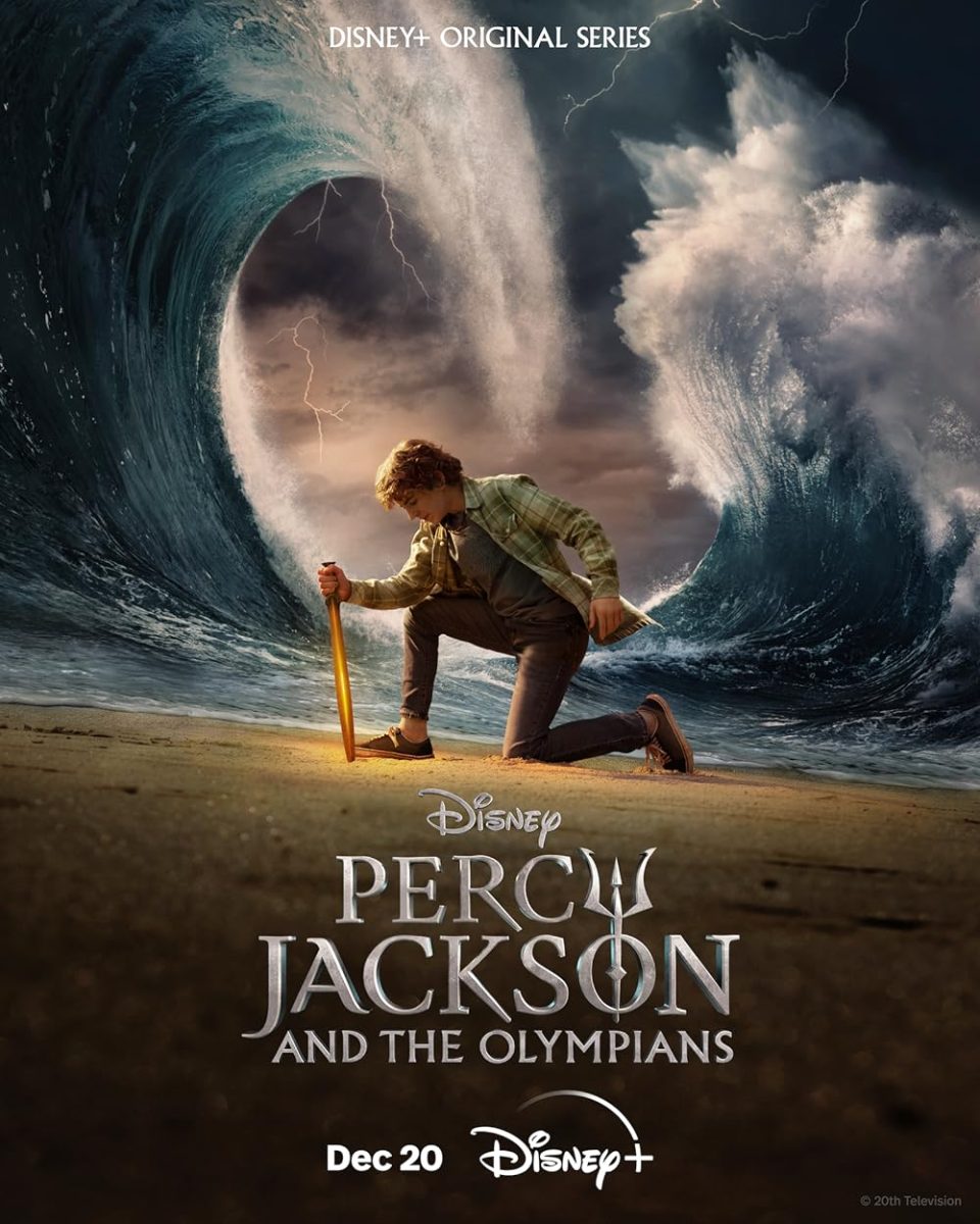 The+movie+poster+for+the+Disney%2B+series+Percy+Jackson+and+the+Olympians+%282023%29.+Walter+Scobell+in+Percy+Jackson+and+the+Olympians+%282023%29.+by+IMDB+courtesy+of+Disney%2B