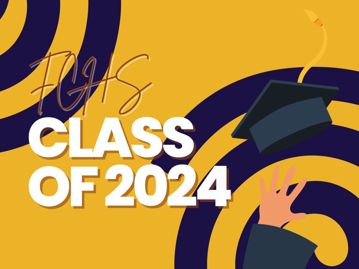 Class of 2024 poster created by Mia Turley using Canva. 