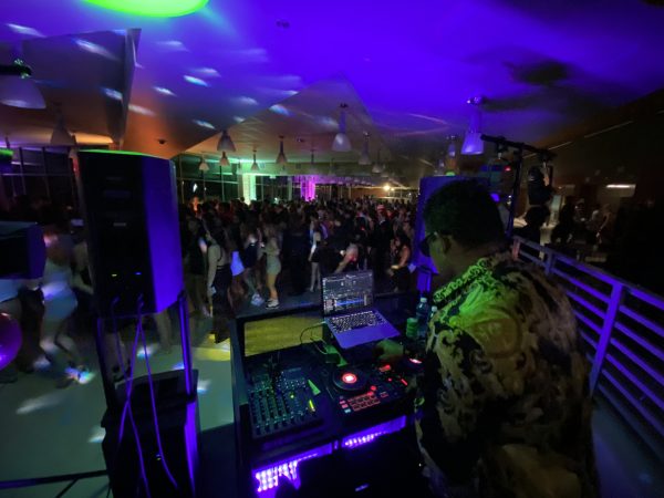 Von Hill Jr. DJing for FCHS' Homecoming dance.