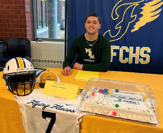 Senior Benny Denby at his signing for William & Mary.