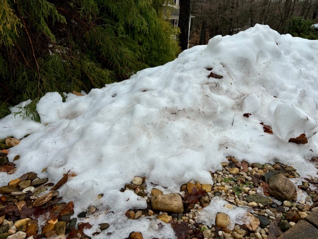 The Feb. 11-12 snowstorm dumped up to 6 inches of snow in Fluvanna County.