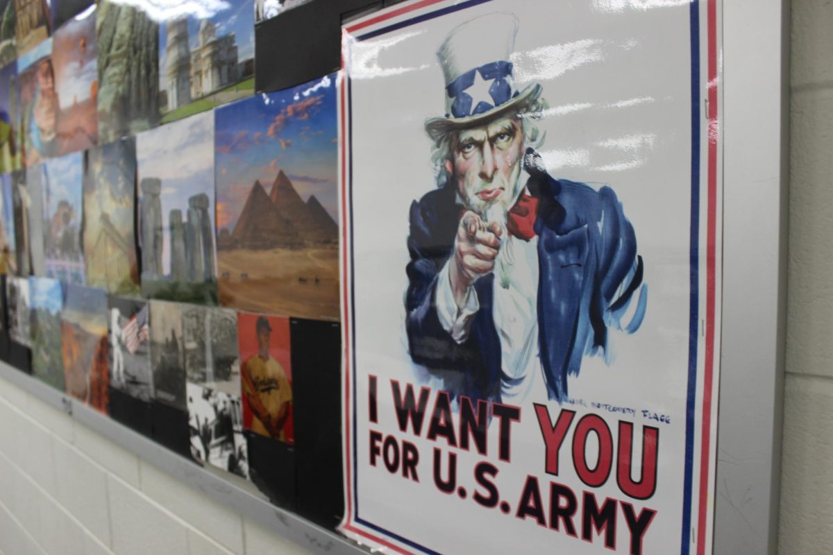 United States propaganda poster of Uncle Sam