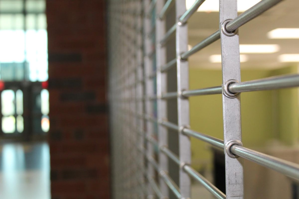 Close-up shot of FCHS cafeteria gates