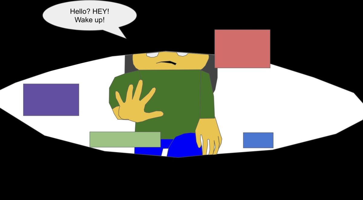 "Hello? HEY! Wake up!"