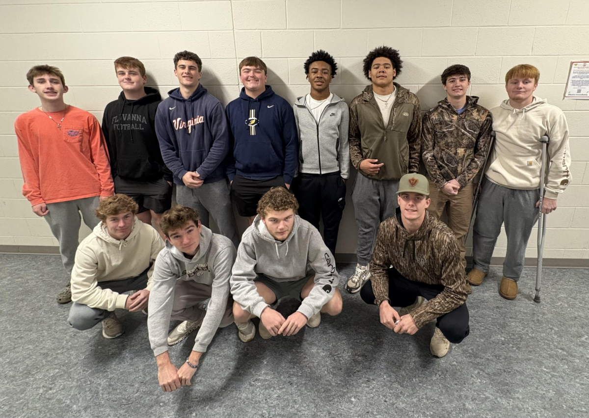 Some of the varsity players who were named All-Region for football in November of 2025. 