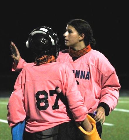 Varsity field hockey goalie Savannah Peterson. 