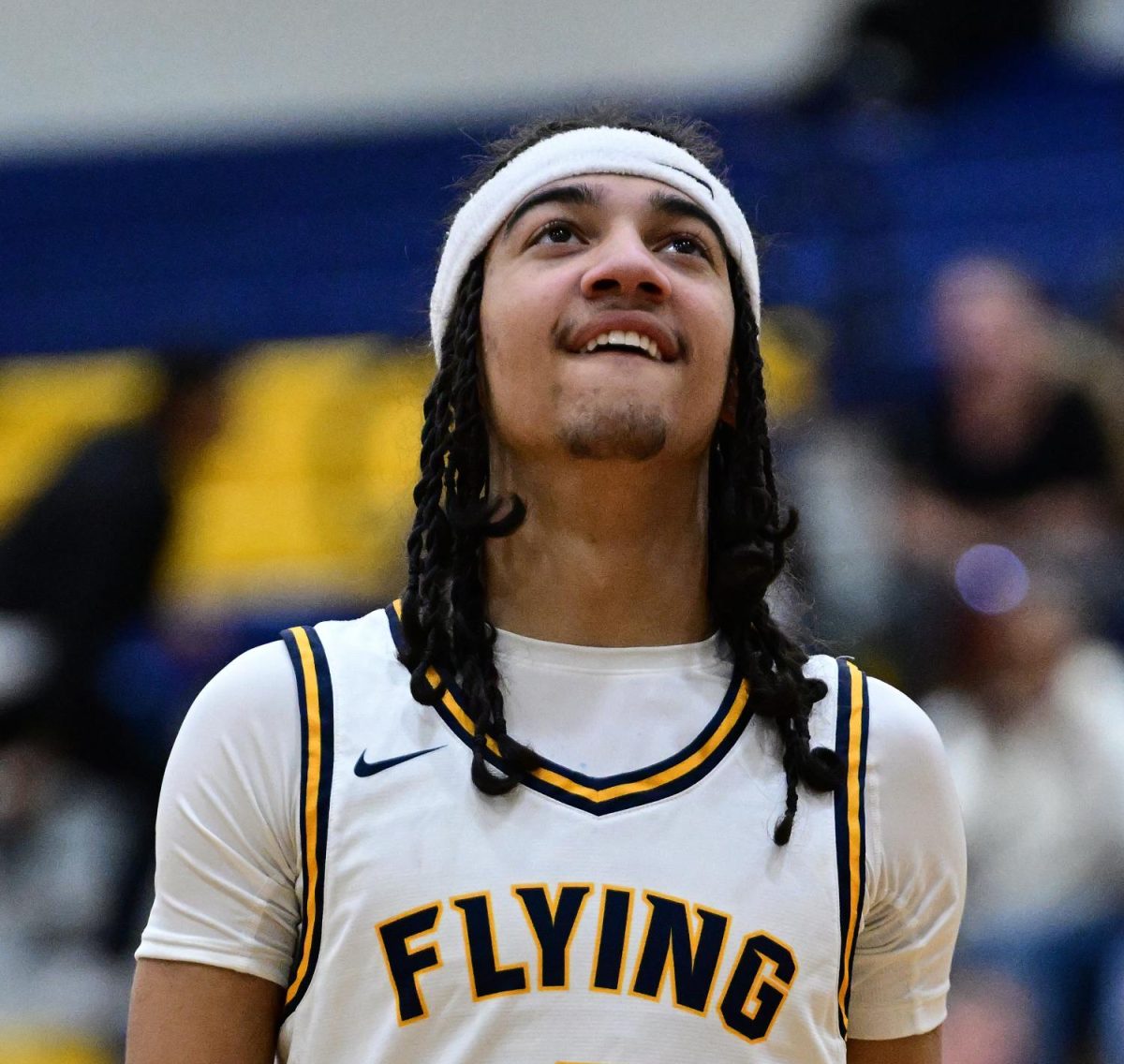 Senior and varsity boys basketball player Tremaine Minor at a game at FCHS. 