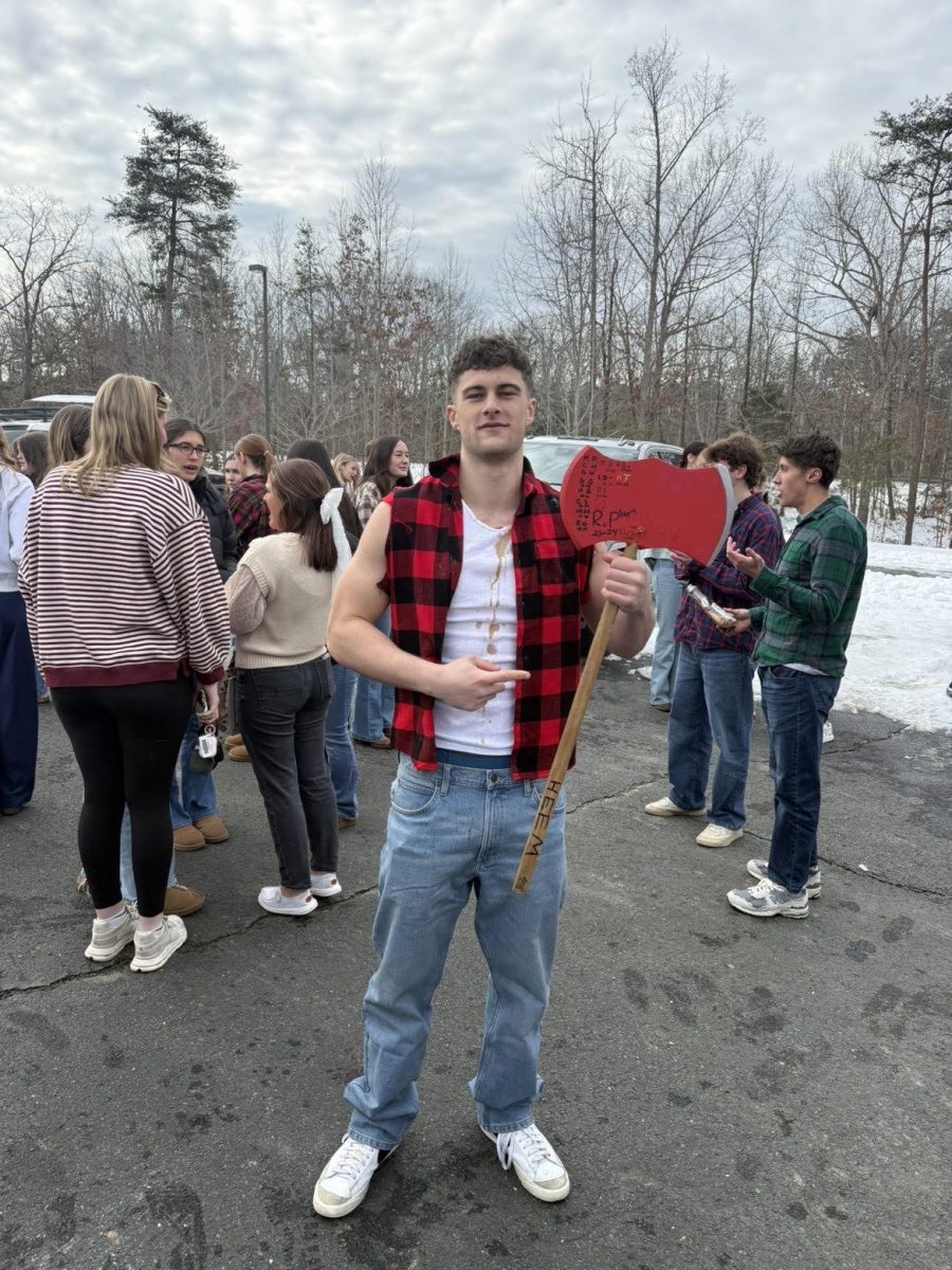 Kenneth Klein holding Lumberjack Axe, 2/6/2026