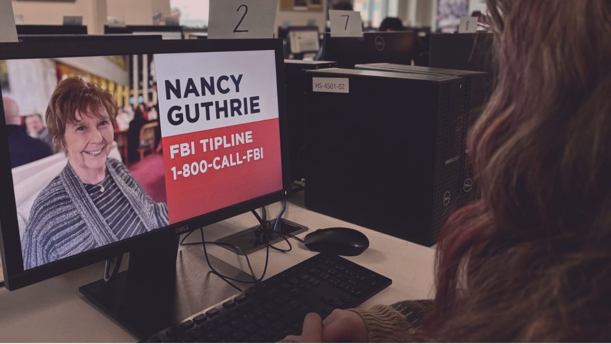 Student searches for information on the Nancy Guthrie case.