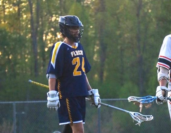 Henry Jeffries '26 during varsity lacrosse's game at Orange on April 14.